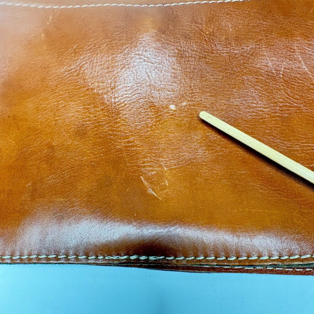 PATRICIA NASH Tooled Leather Crossbody Brown Italian Leather Purse 11" X 9" X 2" - Picture 11 of 15